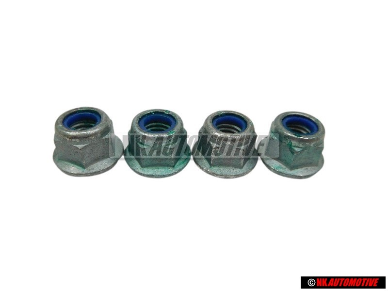 4x Γνήσιο VW Εξάγωνο Παξιμάδι Με Κολάρο, Αυτασφαλιζόμενο - N 90183802