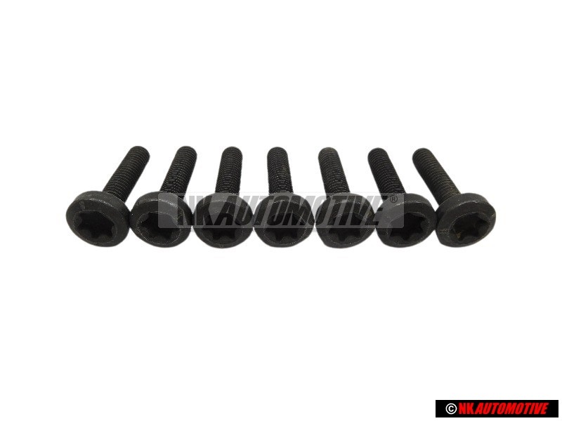 7x Γνήσιο VW Κυλινδρική Βίδα Με Εσωτερική Πολύσφηνη Κεφαλή - N 90582904