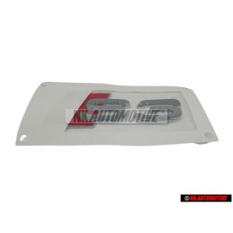 Γνήσιο Audi S3 Οπίσθιο Σήμα Έμβλημα Χρωμέ Κόκκινο - 8P0853735 2ZZ