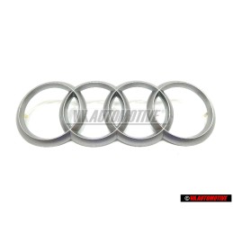Γνήσιο Audi Σήμα Έμβλημα Κάλυψης Κινητήρα Ασημί - 022103940C