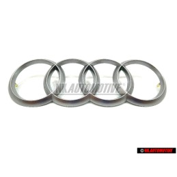 Γνήσιο Audi Σήμα Έμβλημα Κάλυψης Κινητήρα Ασημί - 4H0103940A