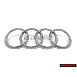Γνήσιο Audi Σήμα Έμβλημα Κάλυψης Κινητήρα Ασημί - 4H0103940A