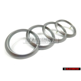 Γνήσιο Audi Σήμα Έμβλημα Κάλυψης Κινητήρα Ασημί - 4H0103940A