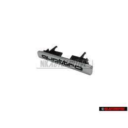 Γνήσιο Audi QUATTRO Εμπρόσθιο Σήμα Έμβλημα Μάσκας Χρωμέ - 4D0853736E 2ZZ