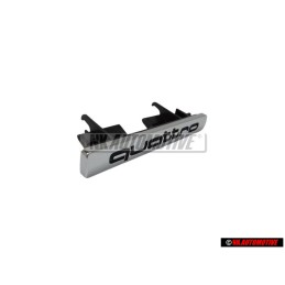 Γνήσιο Audi QUATTRO Εμπρόσθιο Σήμα Έμβλημα Μάσκας Χρωμέ - 4D0853736E 2ZZ