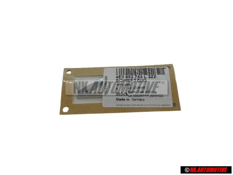 Γνήσιο Audi 4.2 Οπίσθιο Σήμα Έμβλημα Χρωμέ - 4E0853743L 2ZZ