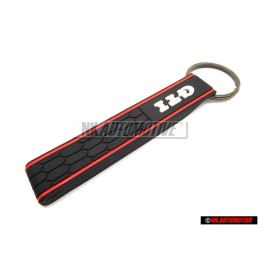 Γνήσιο VW Μπρελόκ Κλειδιού Μαύρο / Κόκκινο - 1KM087013A 6J1