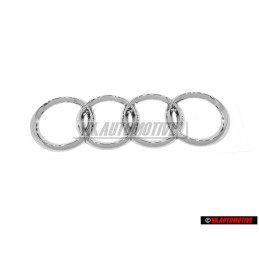 Γνήσιο Audi Δαχτυλίδια Οπίσθιο Σήμα Έμβλημα Χρωμέ - 8E9853742 2ZZ