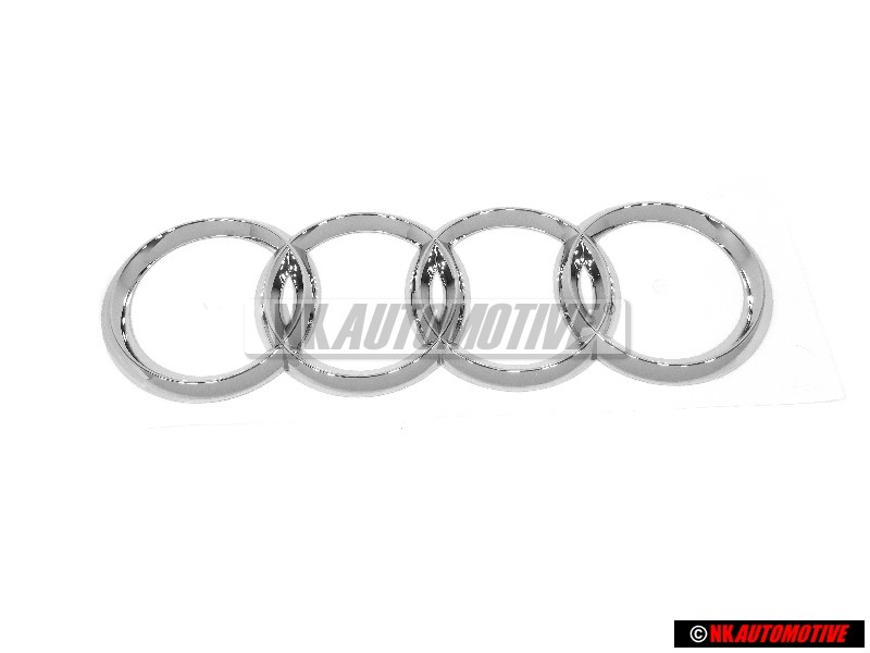 Γνήσιο Audi Δαχτυλίδια Οπίσθιο Σήμα Έμβλημα Χρωμέ - 8E9853742 2ZZ