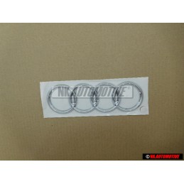 Γνήσιο Audi Δαχτυλίδια Οπίσθιο Σήμα Έμβλημα Χρωμέ - 8E9853742 2ZZ