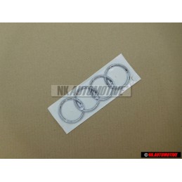 Γνήσιο Audi Δαχτυλίδια Οπίσθιο Σήμα Έμβλημα Χρωμέ - 8E9853742 2ZZ
