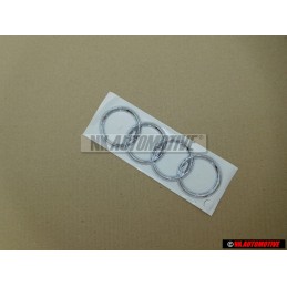 Γνήσιο Audi Δαχτυλίδια Οπίσθιο Σήμα Έμβλημα Χρωμέ - 8E9853742 2ZZ