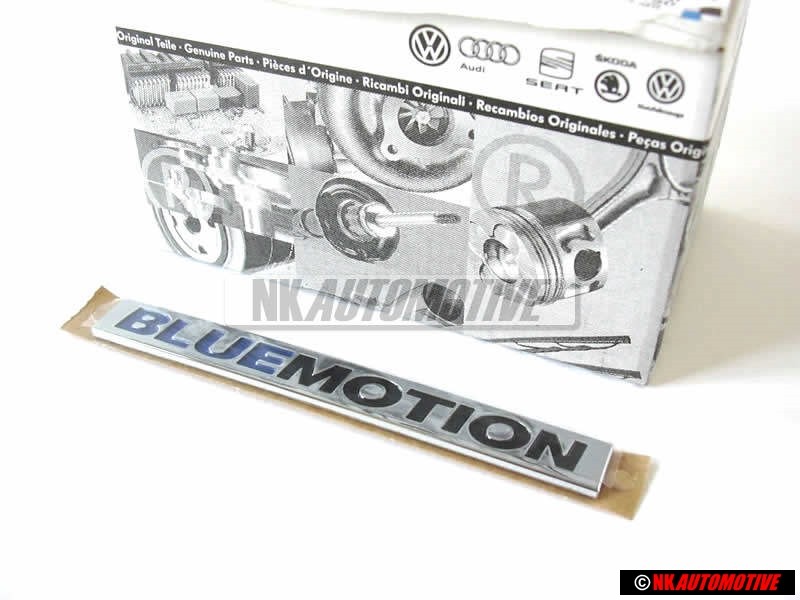 Γνήσιο VW BLUE MOTION Οπίσθιο Σήμα Έμβλημα Χρωμέ - 3C0853675AJWWS