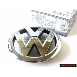 Γνήσιο VW Εμπρόσθιο Σήμα Έμβλημα Μάσκας Χρωμέ - 5K0853601F ULM