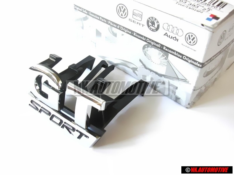 Γνήσιο VW GT SPORT Εμπρόσθιο Σήμα Έμβλημα Μάσκας Χρωμέ - 1K6853679C FXC