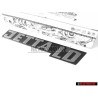 Γνήσιο VW JETTA LD Οπίσθιο Σήμα Έμβλημα Μάσκας - 161853687L