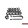 Γνήσιο VW ΣΕΤ 16x Wheel Bolt Covers Caps & Removal Tool - Golf Corrado Scirocco