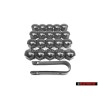 Γνήσιο VW ΣΕΤ 20x Wheel Bolt Covers Caps & Removal Tool - Golf Corrado Scirocco