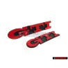 Γνήσιο VW ΣΕΤ GTI Front Grill & Rear Boot Badge Emblem Red - Golf MK3