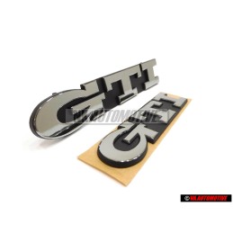 Γνήσιο VW ΣΕΤ GTI Front Grill & Rear Boot Badge Emblem Chrome - Golf MK3
