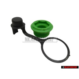 Γνήσιο VW ΣΕΤ Gearbox Inspection Plug & Cap Green - Golf MK1/2/3 Cabriolet