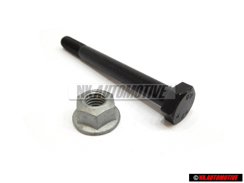 Γνήσιο VW ΣΕΤ Front Suspension Strut Hub Pinch Bolt & Nut - Passat Phaeton