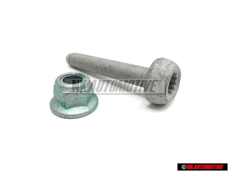 Γνήσιο VW ΣΕΤ Front Suspension Strut Pinch Bolt & Nut - Golf MK5/6/7 Scirocco 3