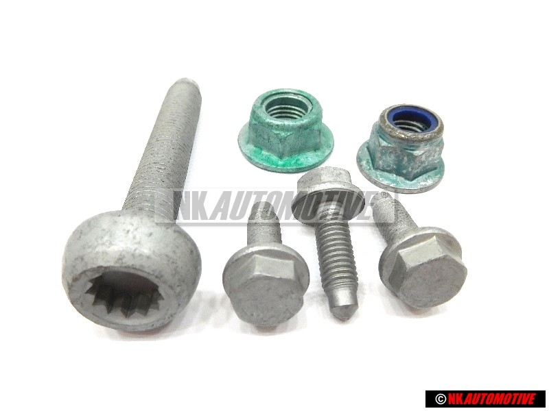 Γνήσιο VW ΣΕΤ Upper Lower Front Suspension Strut Bolts & Nuts - Golf MK5/6/7