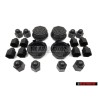 Γνήσιο VW ΣΕΤ 4 Wheels Centre Hub Caps & Bolt Caps - Golf MK1/2 Cabriolet