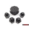 Γνήσιο VW ΣΕΤ for 1 Wheel Centre Hub Caps & Bolt Caps - Golf MK1/2 Cabriolet