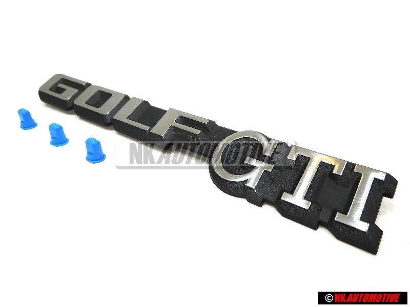 Γνήσιο VW ΣΕΤ Golf GTI Boot Badge with 3 Fixing Clips - Golf MK2 Clipper