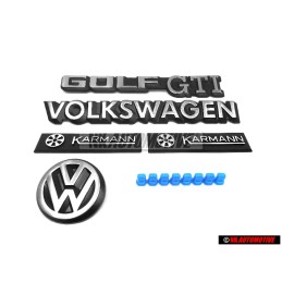 Γνήσιο VW ΣΕΤ Rear Boot Badges Emblems - Golf Cabriolet MK1