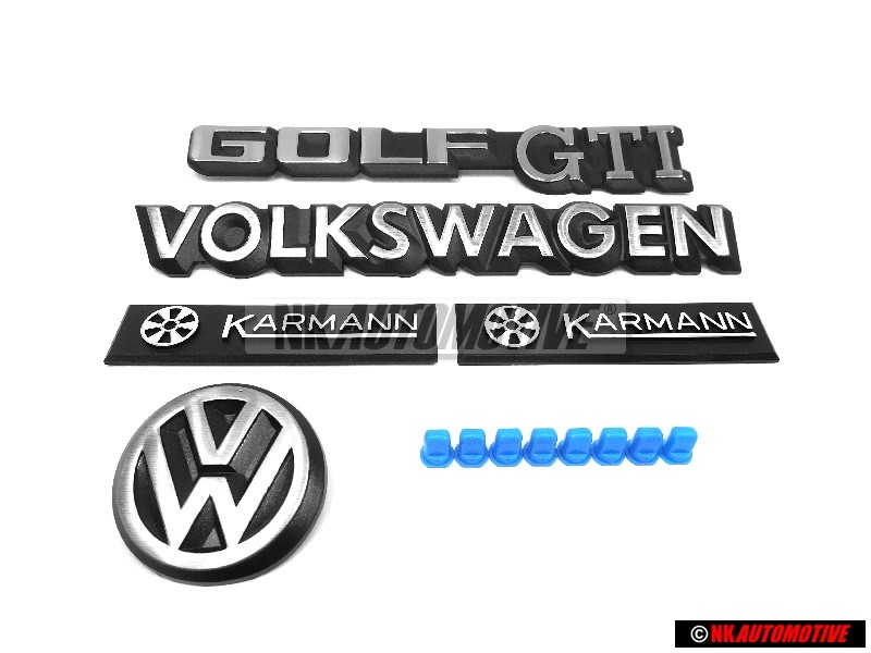Γνήσιο VW ΣΕΤ Rear Boot Badges Emblems - Golf Cabriolet MK1