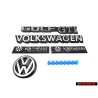 Γνήσιο VW ΣΕΤ Rear Boot Badges Emblems - Golf Cabriolet MK1
