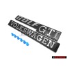 Γνήσιο VW ΣΕΤ Rear Badges Emblems with Fixing Clips - Golf MK1 GTI