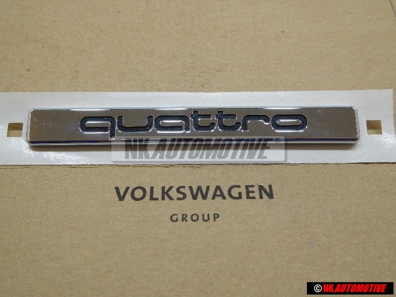 Γνήσιο Audi QUATTRO Οπίσθιο Σήμα Έμβλημα Χρωμέ - 8D5853737F 2ZZ