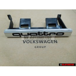 Γνήσιο Audi QUATTRO Εμπρόσθιο Σήμα Έμβλημα Μάσκας Χρωμέ - 8L0853736B 2ZZ