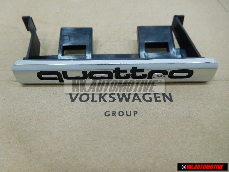 Γνήσιο Audi QUATTRO Εμπρόσθιο Σήμα Έμβλημα Μάσκας Χρωμέ - 8L0853736B 2ZZ