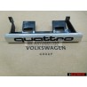 Γνήσιο Audi QUATTRO Εμπρόσθιο Σήμα Έμβλημα Μάσκας Χρωμέ - 8L0853736B 2ZZ