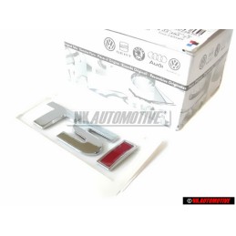 Γνήσιο VW TSI Οπίσθιο Σήμα Έμβλημα Χρωμέ Κόκκινο - 5K0853675M GQF