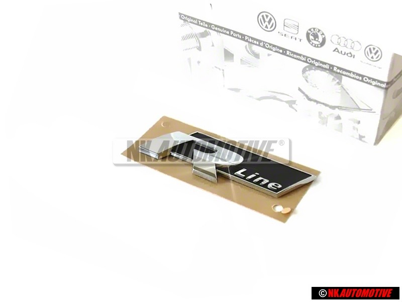 Γνήσιο VW R LINE Πλαϊνό Σήμα Έμβλημα Χρωμέ - 5K0853688A FXC