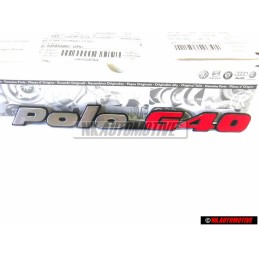 Γνήσιο VW POLO G40 Οπίσθιο Σήμα Έμβλημα Χρωμέ Κόκκινο - 871853687E VD9