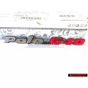 Γνήσιο VW POLO G40 Οπίσθιο Σήμα Έμβλημα Χρωμέ Κόκκινο - 871853687E VD9