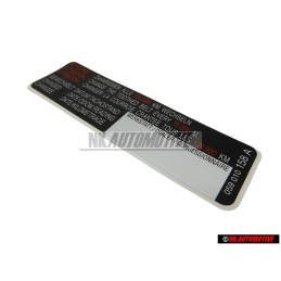 Γνήσιο VW Πινακίδα 'Προσοχή' Ιμάντες Κάθε...... Km/M Να Αντικ.. 