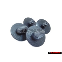 Γνήσιο VW 1 Σετ Κουμπιών Στερέωσης Για Πατάκια Μαύρο - 3D0061796 B41