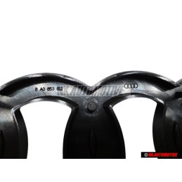 Γνήσιο Audi Δαχτυλίδια Εμπρόσθιο Σήμα Έμβλημα Μάσκας Μάυρο Χρωμέ RS2 - 8A0853600