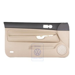 Γνήσιο VW Επένδυση Πόρτας Δέρμα Μαύρο/Ανοιχτό Μπεζ - 1J3867011CGFWZ