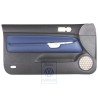 Γνήσιο VW Επένδυση Πόρτας Δέρμα Μαύρο/Orbitblue - 1J3867011CGGEC