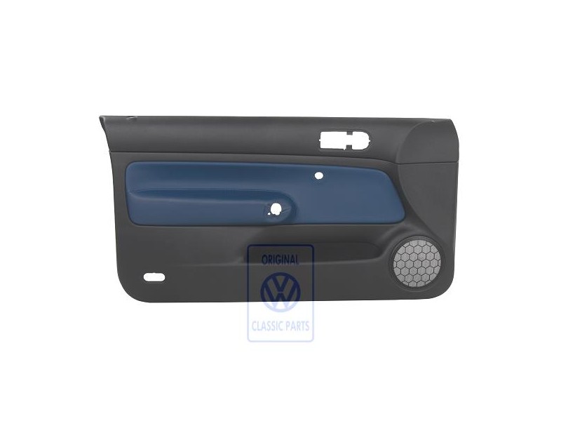 Γνήσιο VW Επένδυση Πόρτας (Δέρμα) Μαύρο/Jazzblue - 1J3867011DNHSE