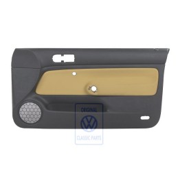 Γνήσιο VW Επένδυση Πόρτας Ύφασμα Μαύρο / Κίτρινο - 1J3867012CCGRE